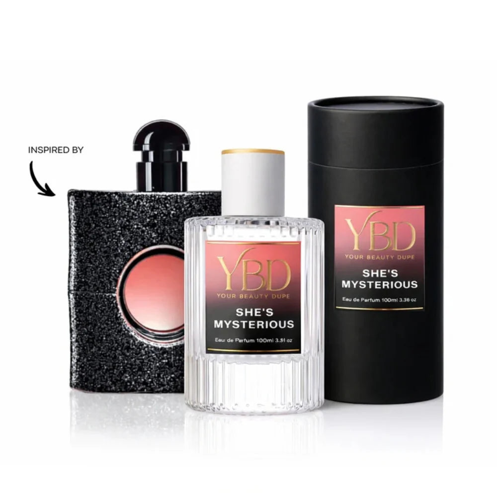 YBD She’s Mysterious – Inspired by Yves Saint Laurent Black Opium (100ml Eau De Parfum)